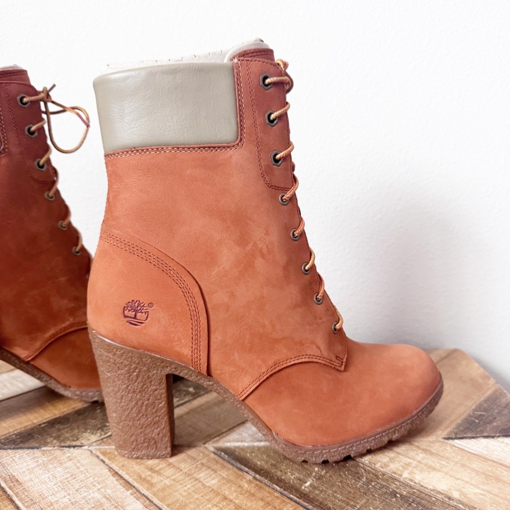 Timberland Glancy Suede Heeled Boots - Picture 6 of 12